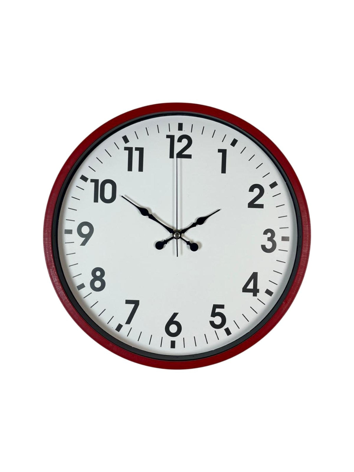 Zentime 36 Cm Kırmızı Dekoratif Duvar Saati