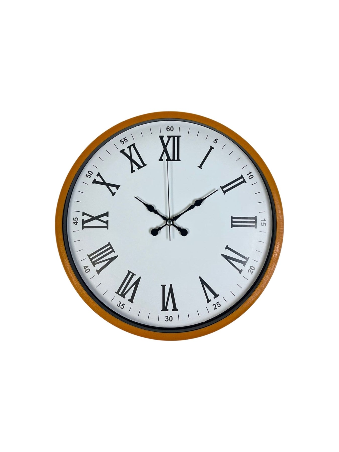 Zentime 36 Cm Turuncu Dekoratif Duvar Saati