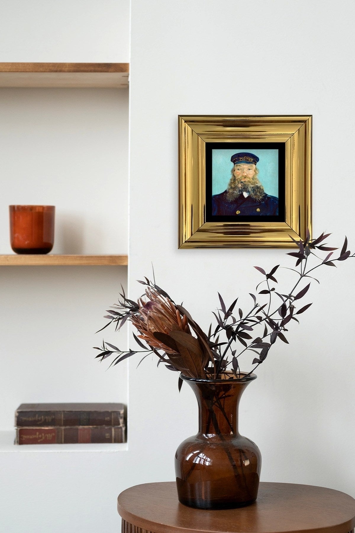 Van Gogh Çerçeveli Taş Tablo 20 cm