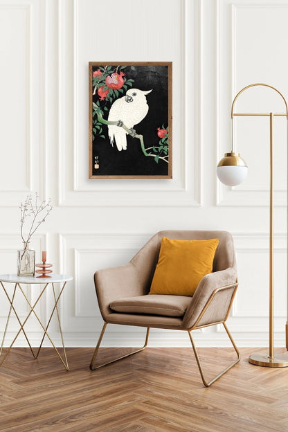 Ohara Koson Ahşap Çerçeveli Tablo 17 x 23