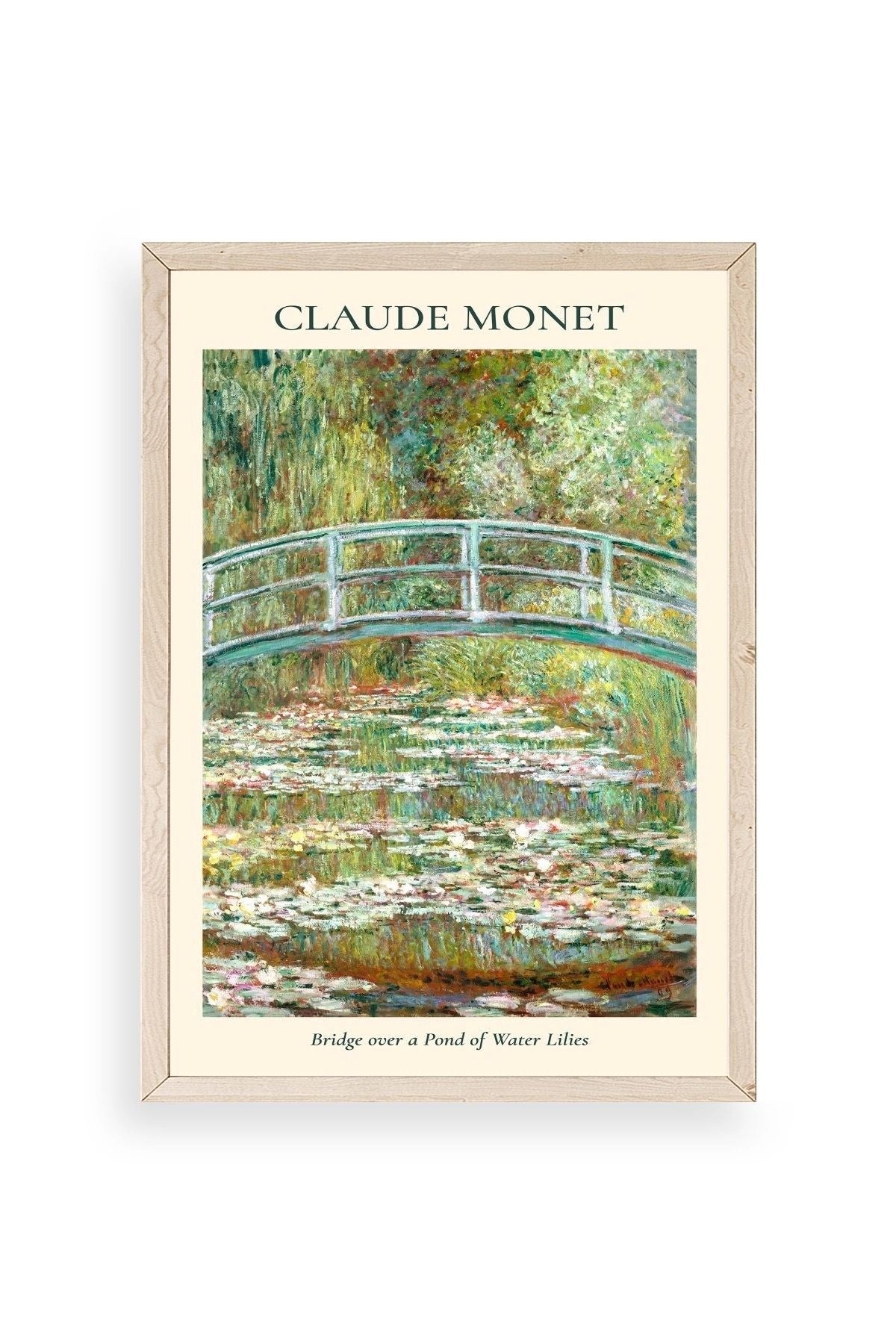 Claude Monet Ahşap Çerçeveli Tablo 50 x 70