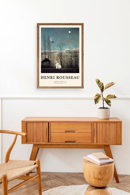 Henri Rousseau Ahşap Çerçeveli Tablo 23 x 30