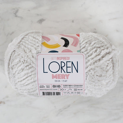 Loren Mery Gri El Örgü İpi - M407 - 34314