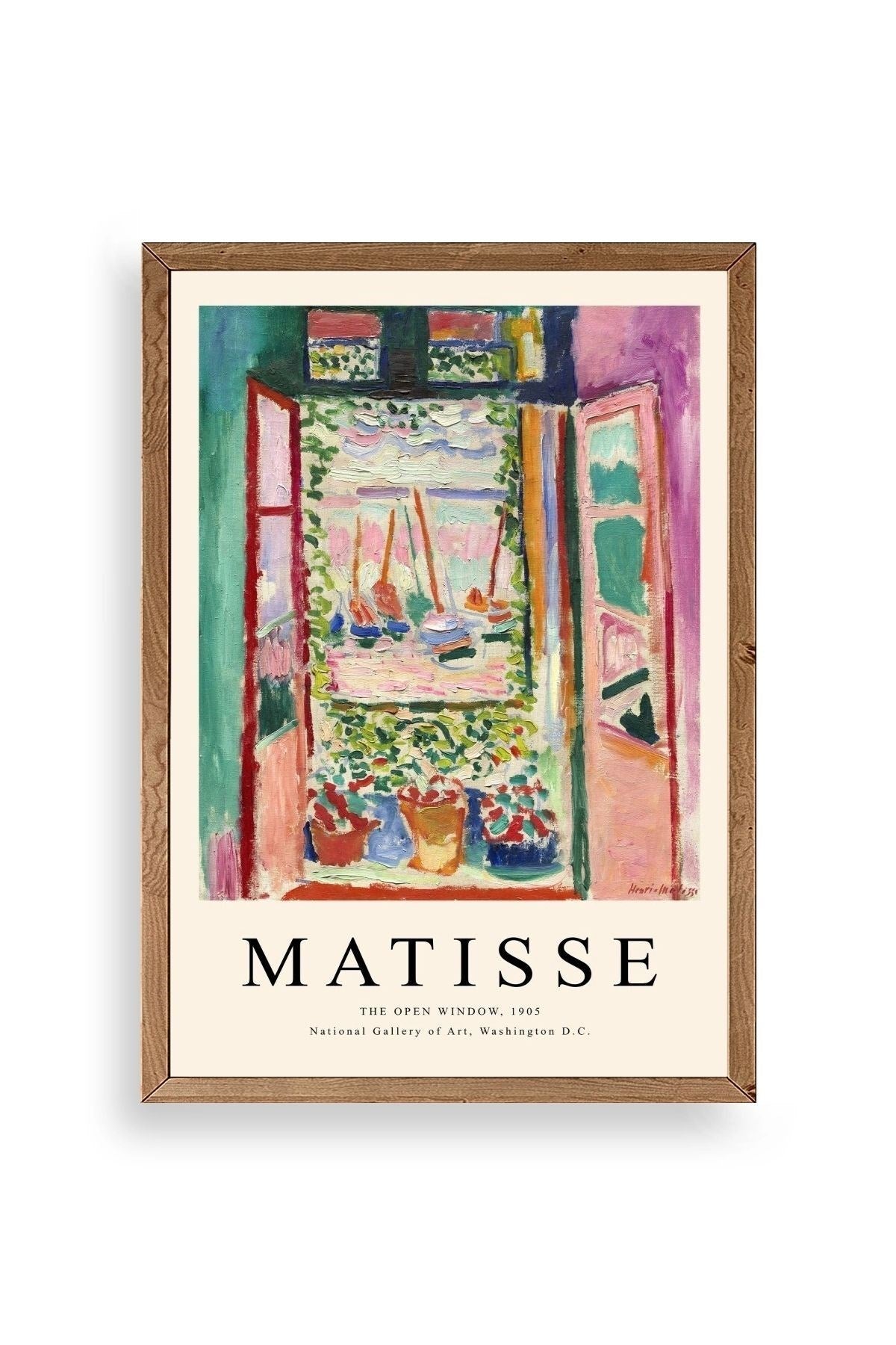 Matisse Ahşap Çerçeveli Tablo 17 x 23