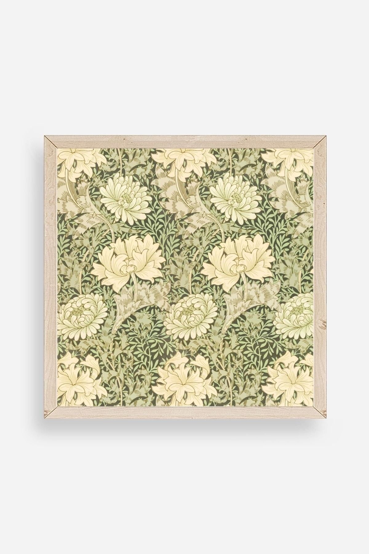 Çiçek Ahşap Çerçeveli Tablo 50 x 50