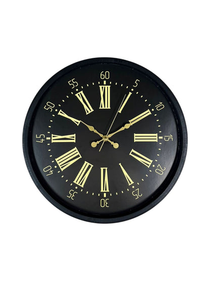 Zentime 36 Cm Siyah Dekoratif Duvar Saati