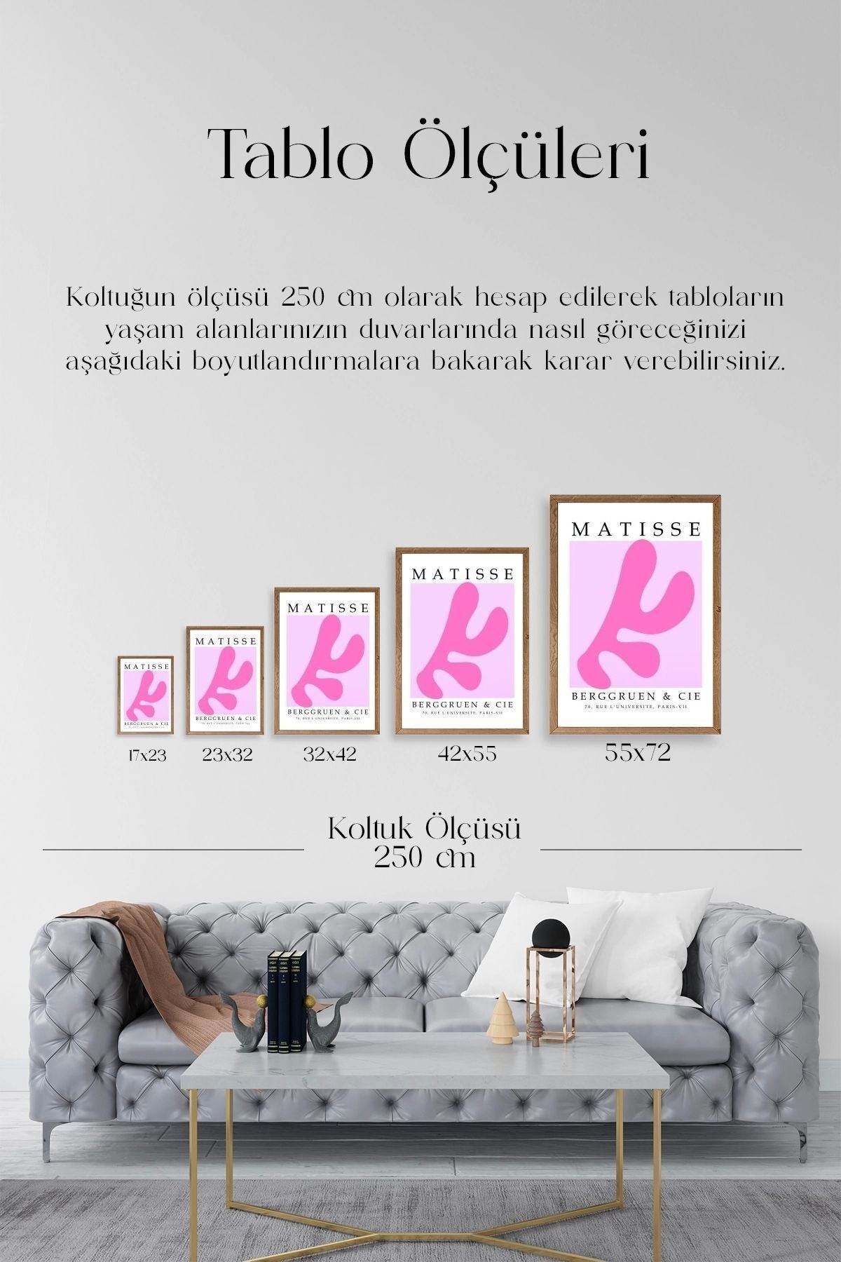 Fransız Ahşap Çerçeveli Tablo 50 x 70