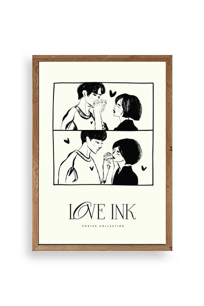Love Ahşap Çerçeveli Tablo 50 x 70