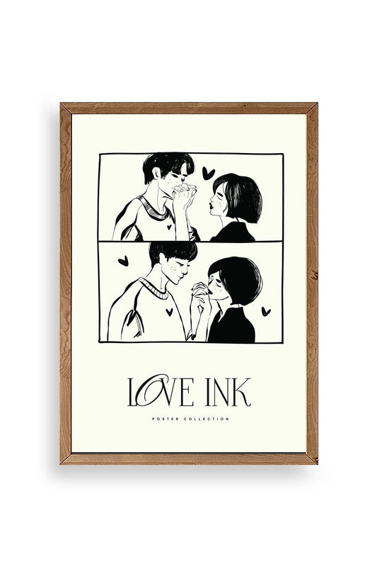 Love Ahşap Çerçeveli Tablo 50 x 70