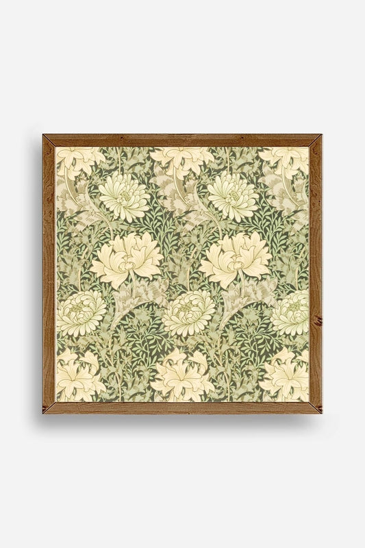 Çiçek Ahşap Çerçeveli Tablo 50 x 50