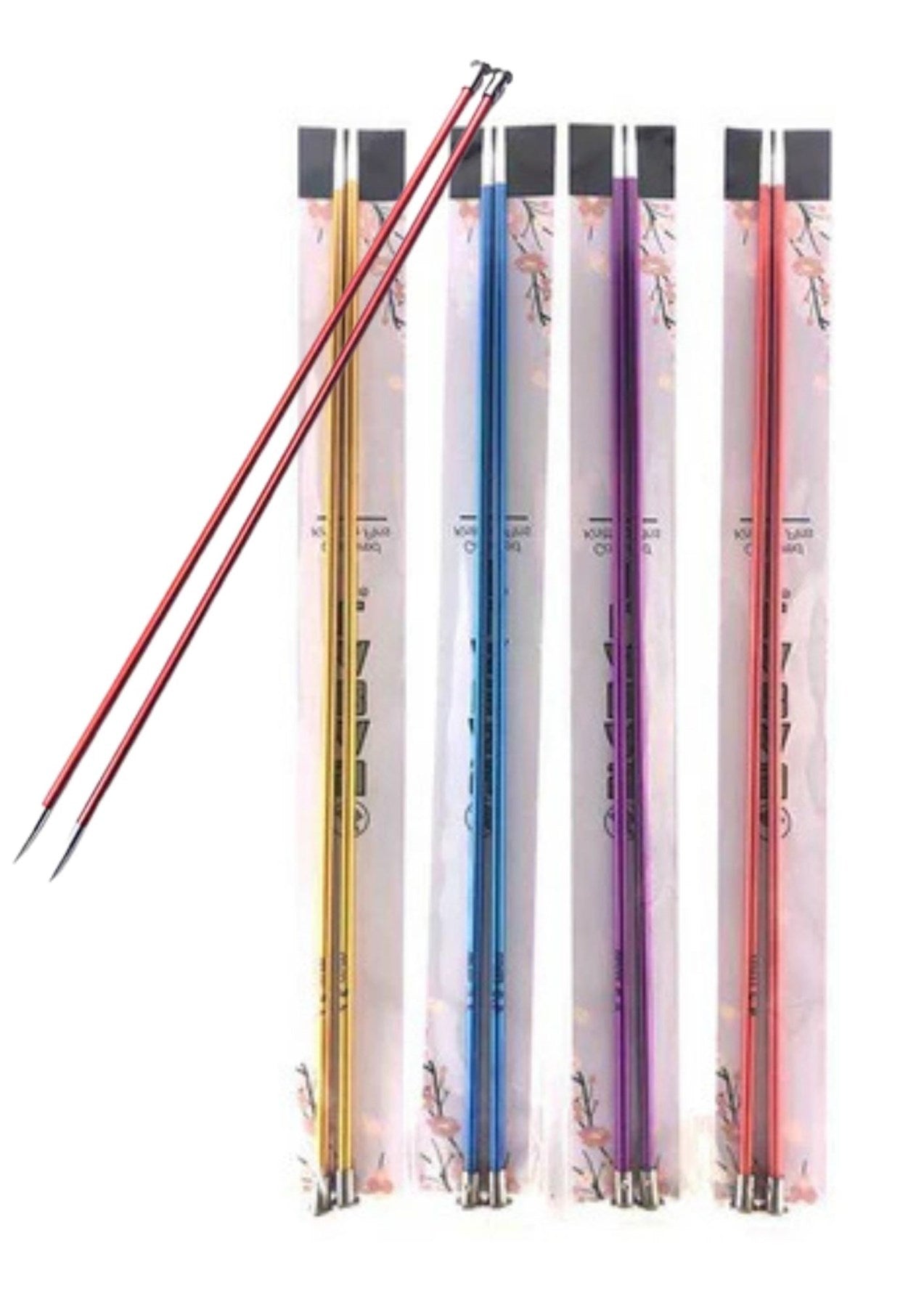 Metalize Çift Renk Şiş 35 cm 2,5 Numara (Renk Stoğa Göre)