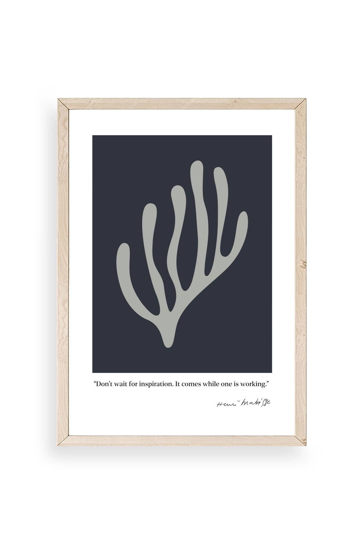 Henri Matisse Ahşap Çerçeveli Tablo 17 x 23