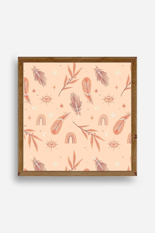 Tüy Ahşap Çerçeveli Tablo 50 x 50