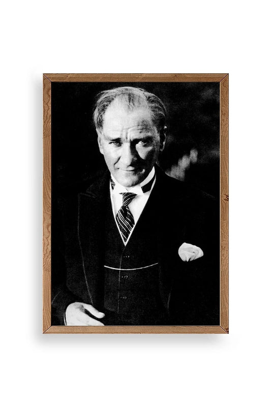 Atatürk Ahşap Çerçeveli Tablo 30 x 42