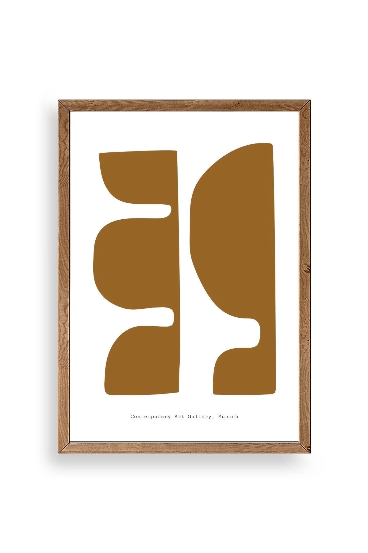 Soyut Ahşap Çerçeveli Tablo 23 x 30