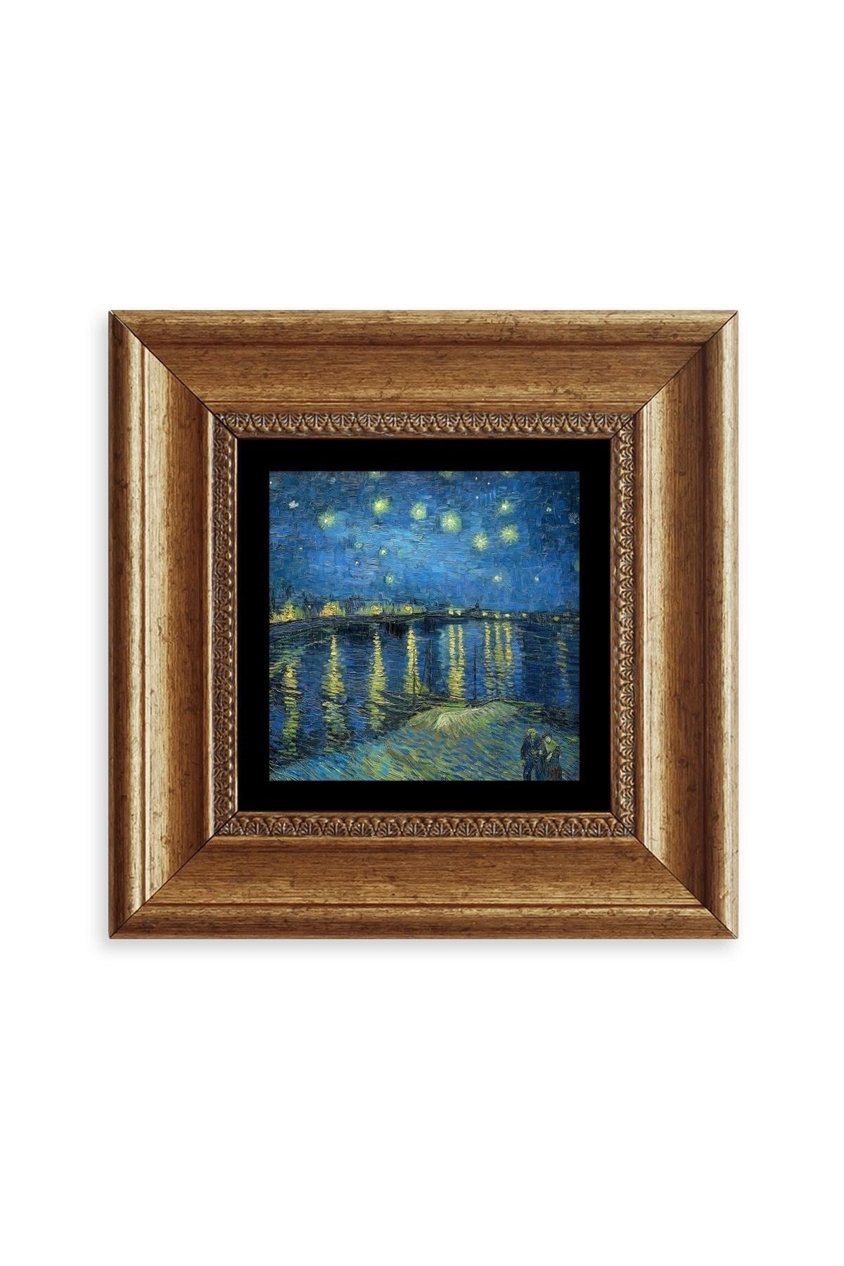 Van Gogh Çerçeveli Taş Tablo 20 cm