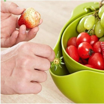 BUFFER® Çok Amaçlı 360 Derece Dönebilir Pratik Hazneli Mutfak Süzgeç Elek