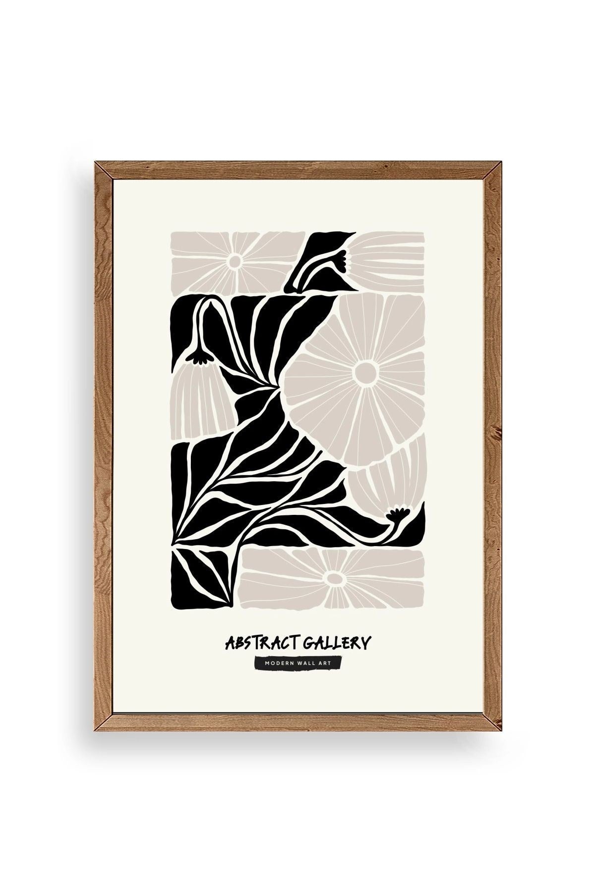 Çiçek Ahşap Çerçeveli Tablo 50 x 70