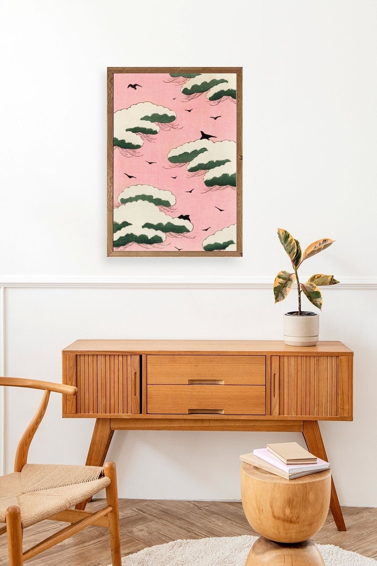 Bitjutsi Sekai Ahşap Çerçeveli Tablo 50 x 70