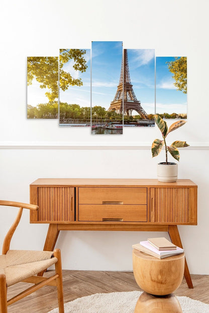 Eyfel Kulesi 5 Parçalı Mdf Tablo 60 x 100