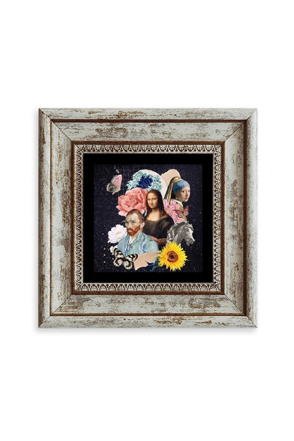 Van Gogh Çerçeveli Taş Tablo 20 cm