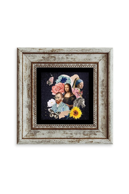 Van Gogh Çerçeveli Taş Tablo 20 cm