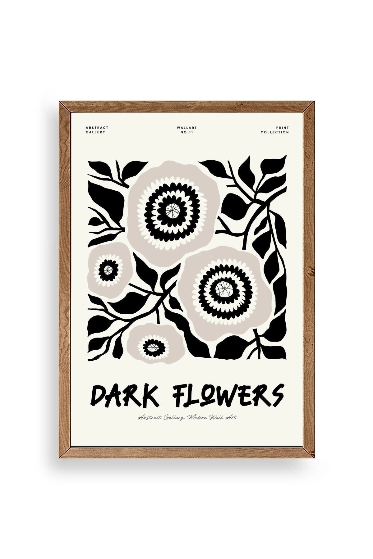 Çiçek Ahşap Çerçeveli Tablo 23 x 30