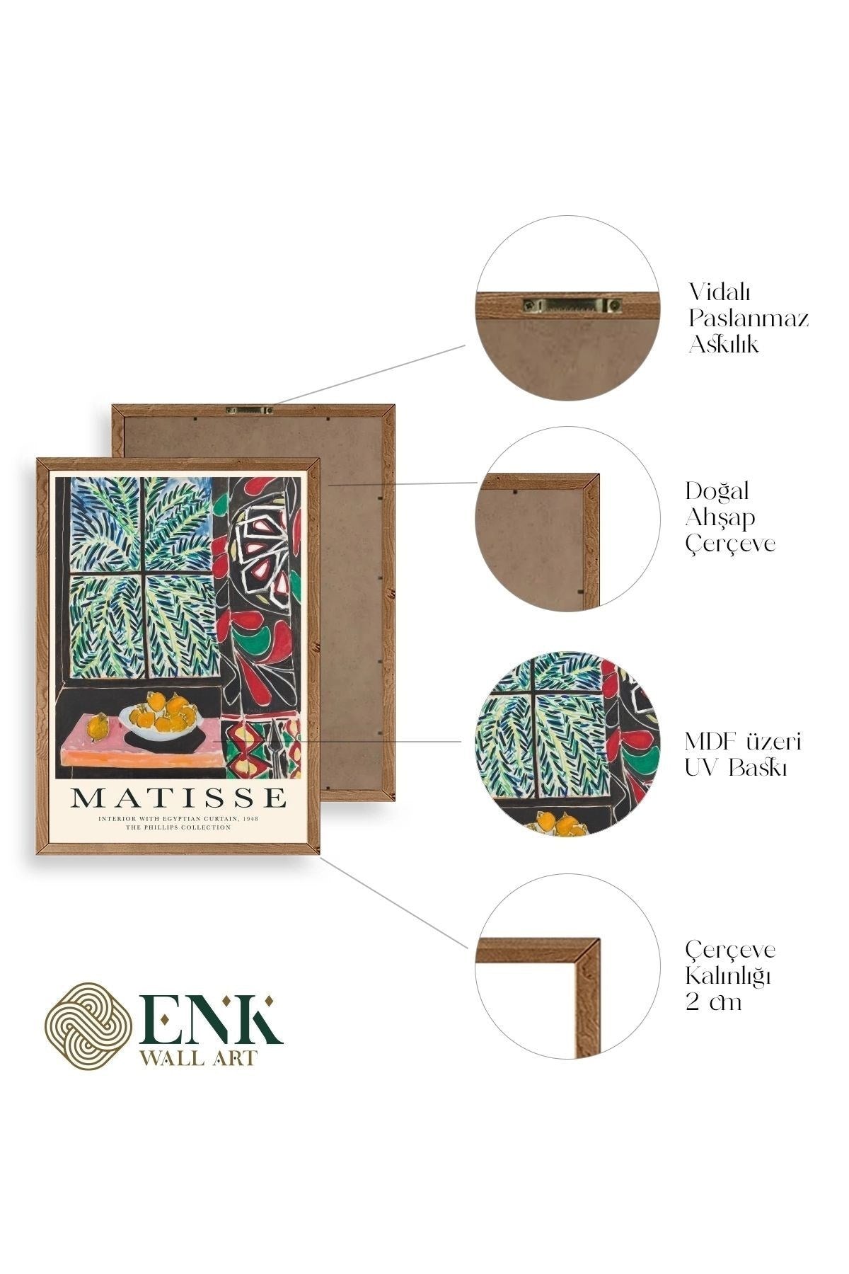 Matisse Ahşap Çerçeveli Tablo 23 x 30