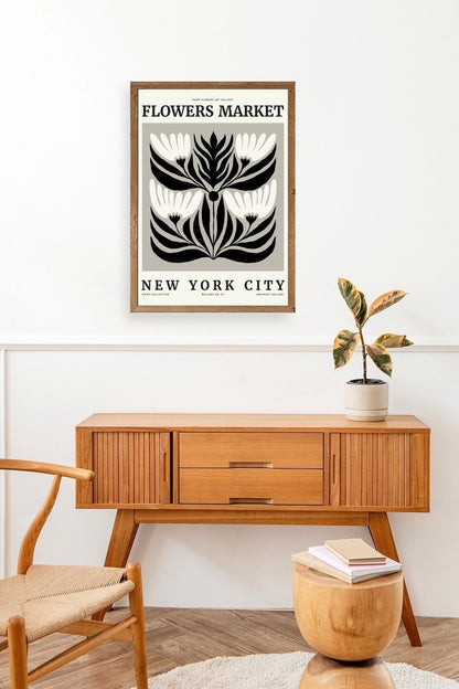 Çiçek Ahşap Çerçeveli Tablo 17 x 23