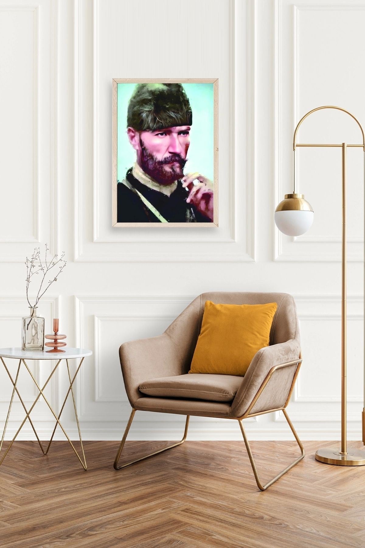 Atatürk Ahşap Çerçeveli Tablo 30 x 42