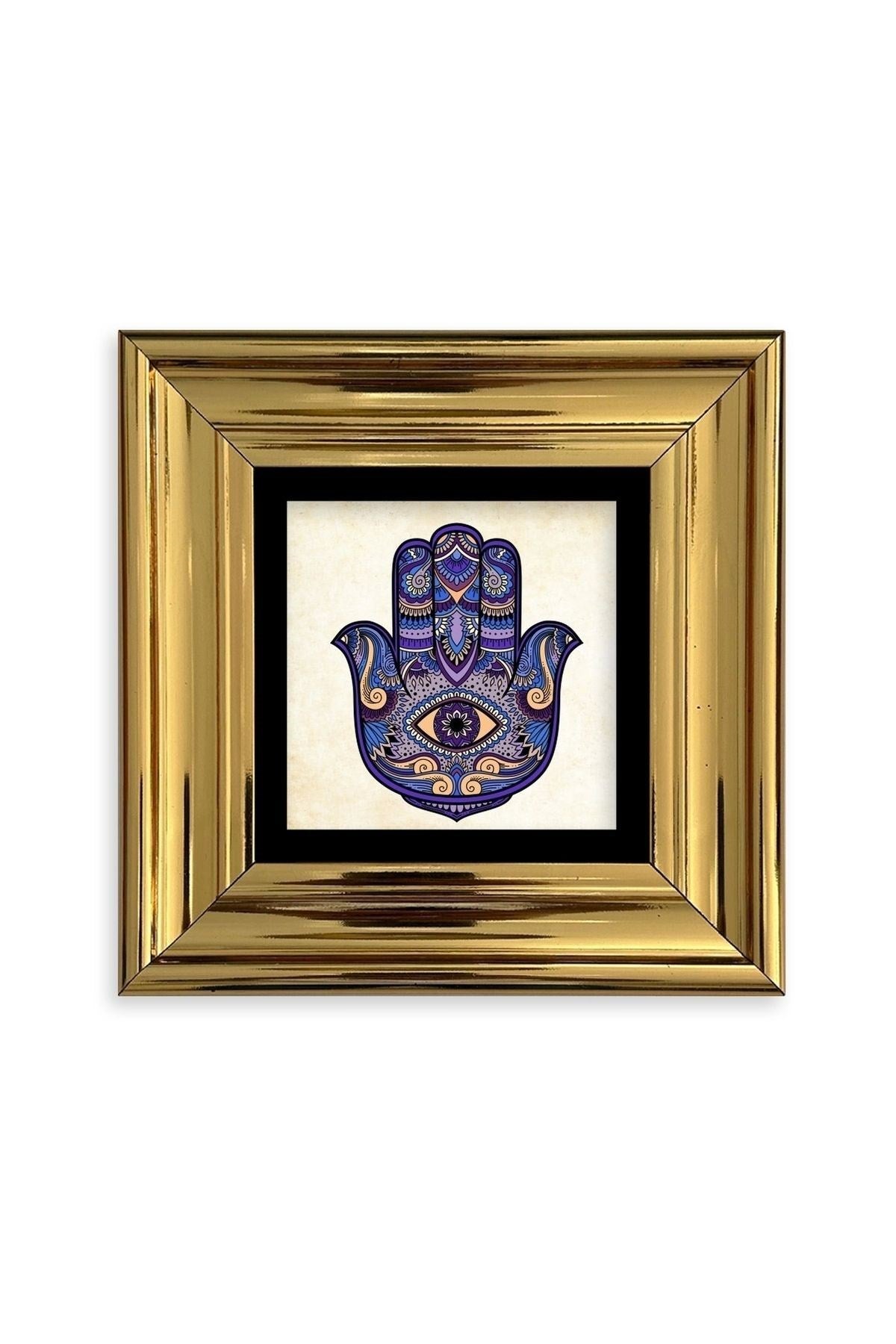 Fatma Ana Eli Çerçeveli Taş Tablo 20 cm