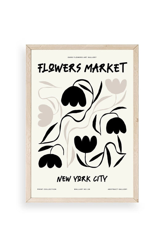 Çiçek Ahşap Çerçeveli Tablo 23 x 30