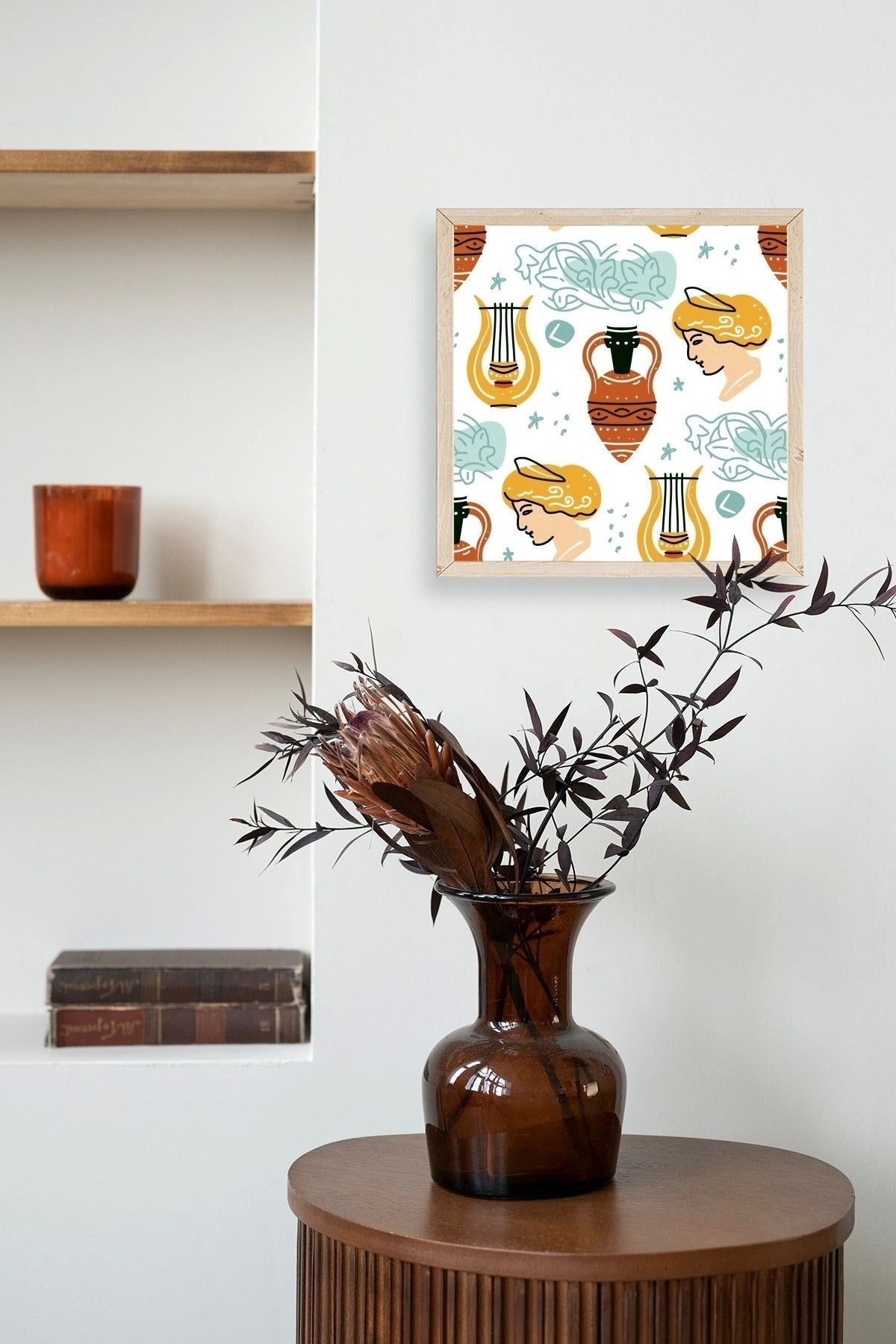 Roma Ahşap Çerçeveli Tablo 23 x 23