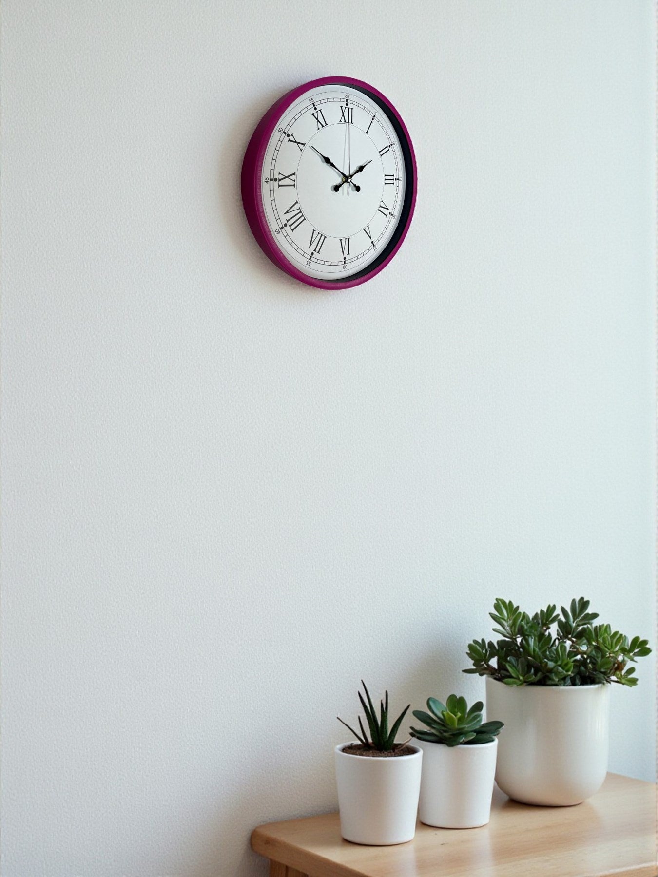 Zentime 36 Cm Pembe Dekoratif Duvar Saati