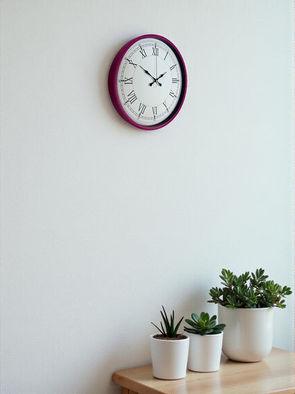 Zentime 36 Cm Pembe Dekoratif Duvar Saati