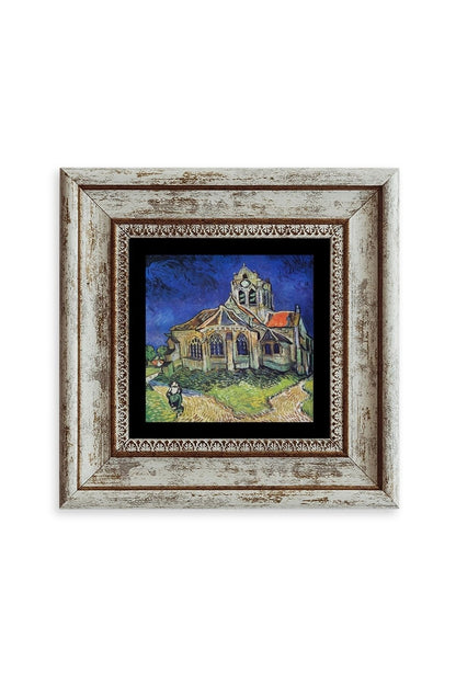 Van Gogh Çerçeveli Taş Tablo 20 cm