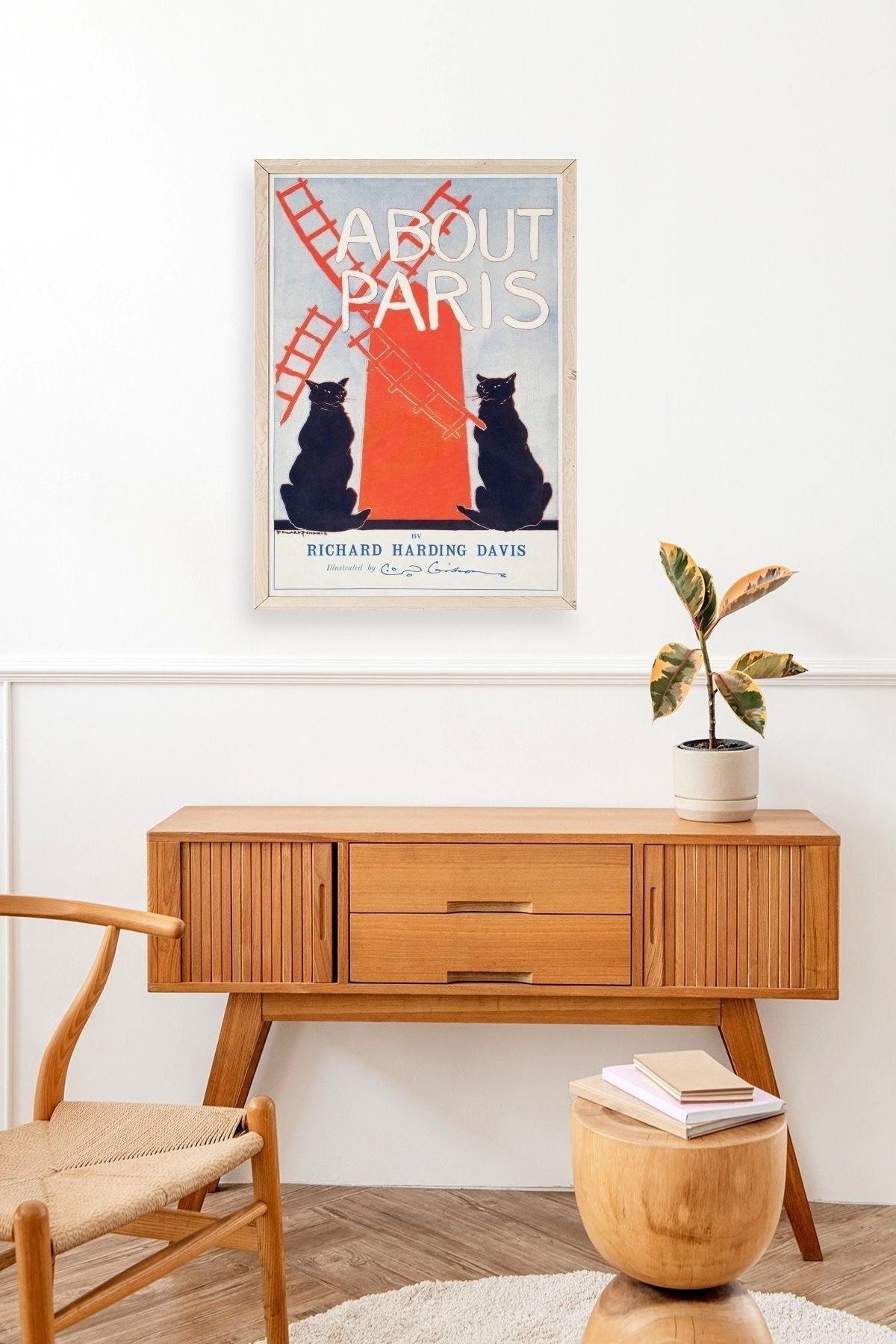 Richard Harding Davis Ahşap Çerçeveli Tablo 17 x 23