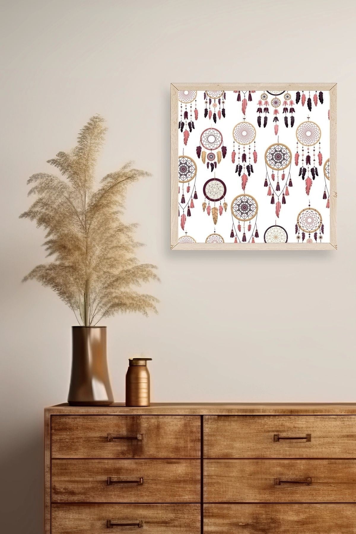 Rüya Kapanı Ahşap Çerçeveli Tablo 42 x 42