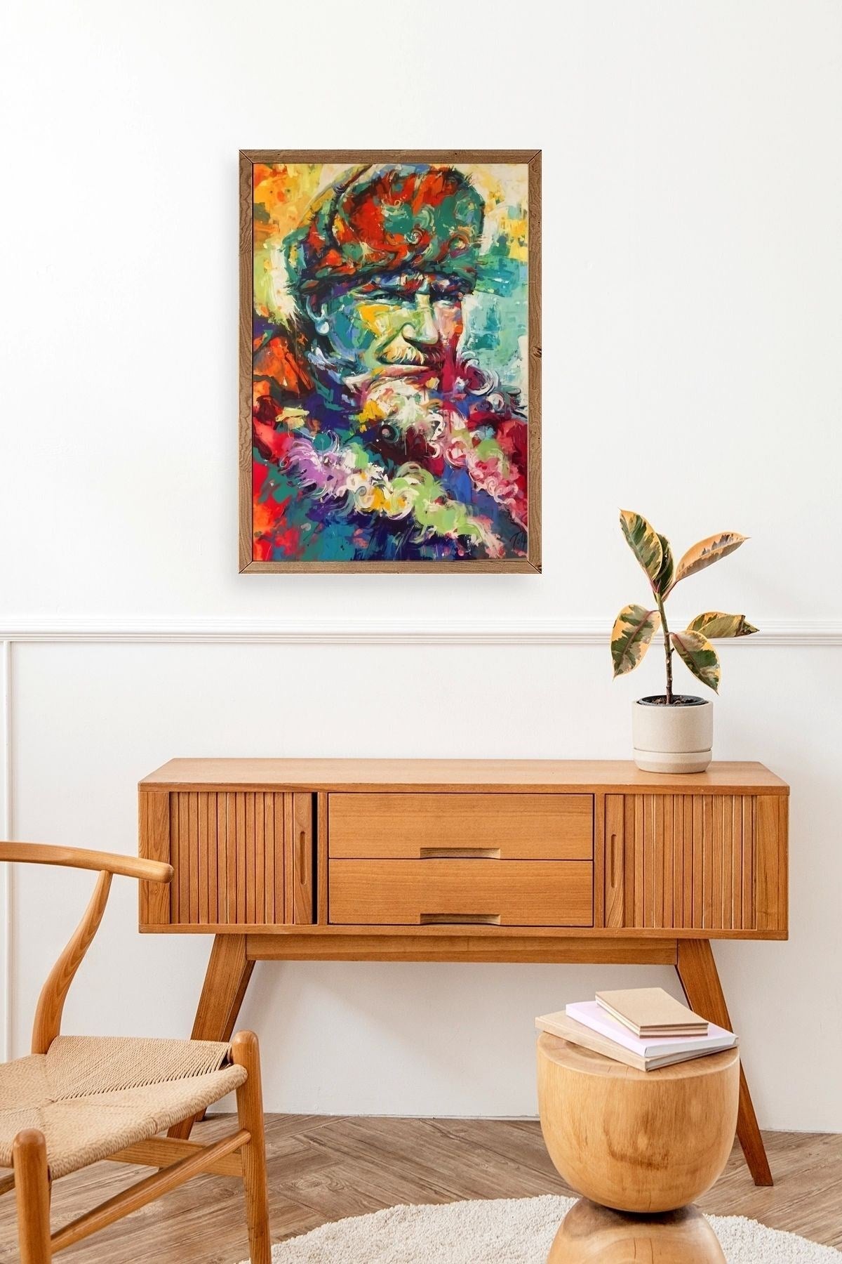 Atatürk Ahşap Çerçeveli Tablo 17 x 23