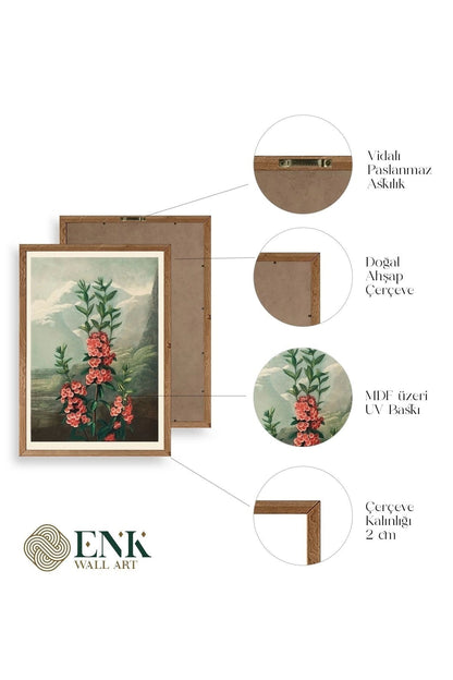 Narrow-Leaved Kalmia Ahşap Çerçeveli Tablo 23 x 30