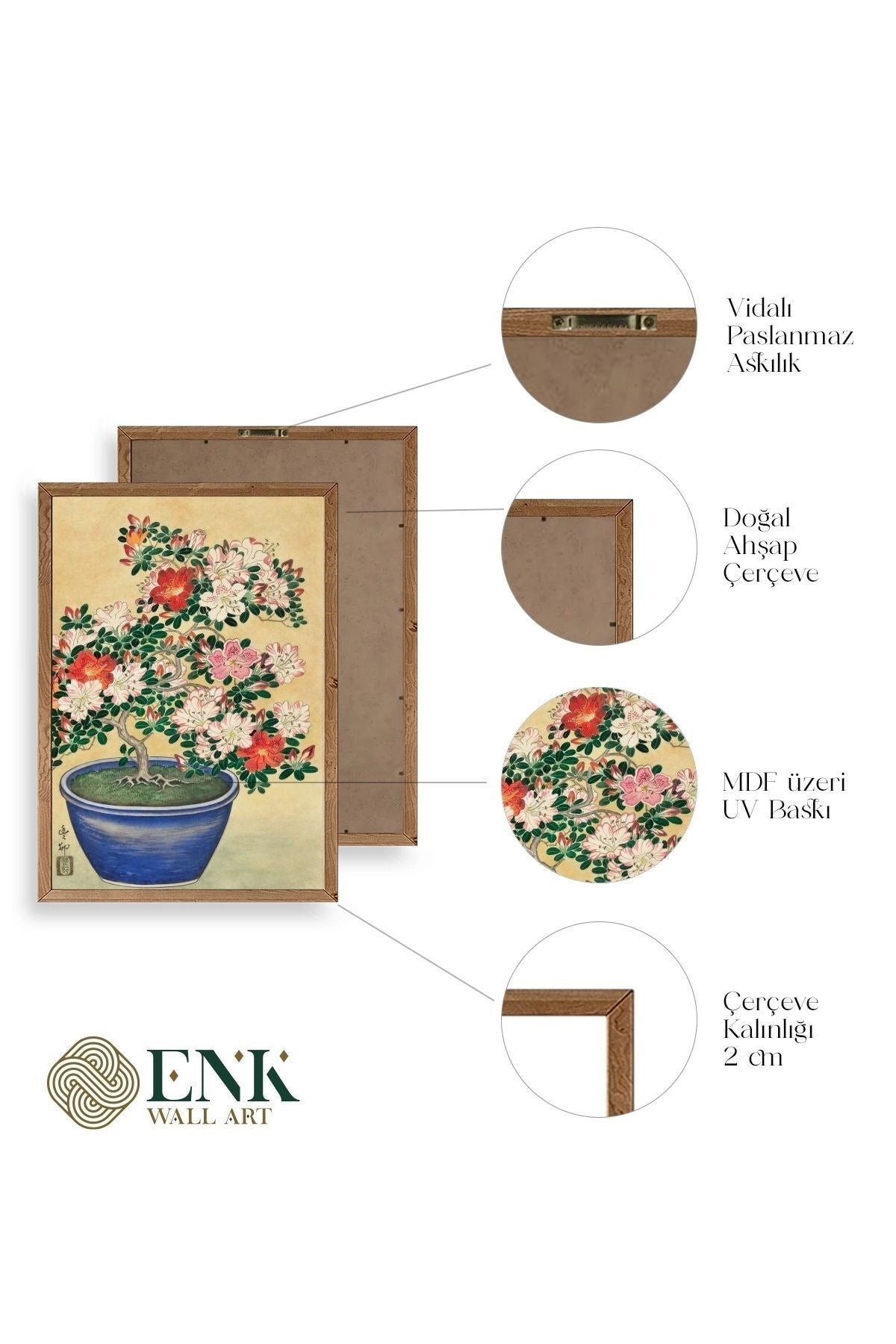 Ohara Koson Ahşap Çerçeveli Tablo 50 x 70