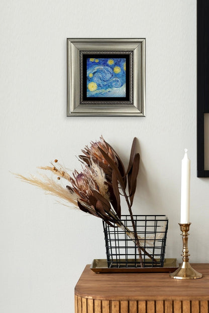 Van Gogh Çerçeveli Taş Tablo 20 cm