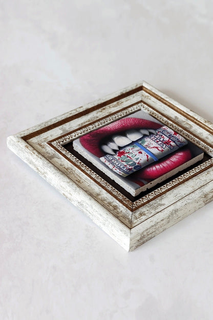 Çerçeveli Taş Tablo , Çerçeveli Taş Duvar Dekoru-enkcrcvtbl-00202 20 cm