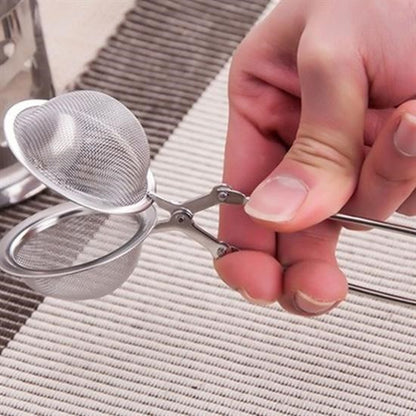 BUFFER® Paslanmaz Metal Pratik Kolay Bitki Çayı Demleme Süzgeci Aparatı