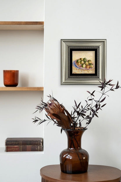 Van Gogh Çerçeveli Taş Tablo 20 cm