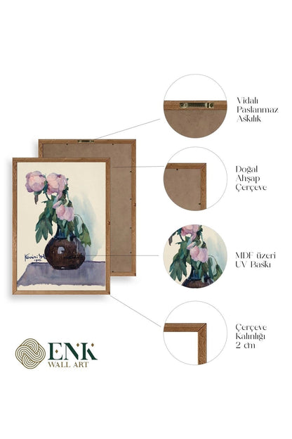 Kövári Ka?marik Ahşap Çerçeveli Tablo 17 x 23