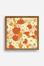 Çiçek Ahşap Çerçeveli Tablo 50 x 50
