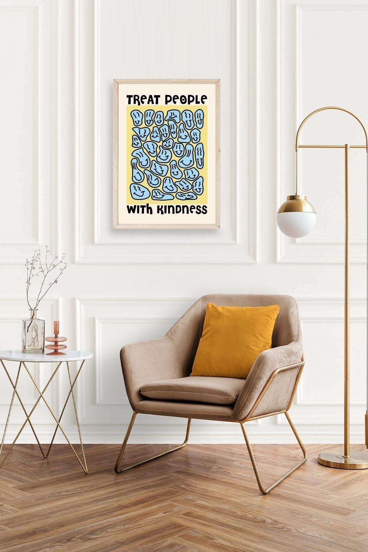 Motto Ahşap Çerçeveli Tablo 50 x 70