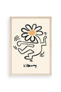 Keith Haring Ahşap Çerçeveli Tablo 23 x 30