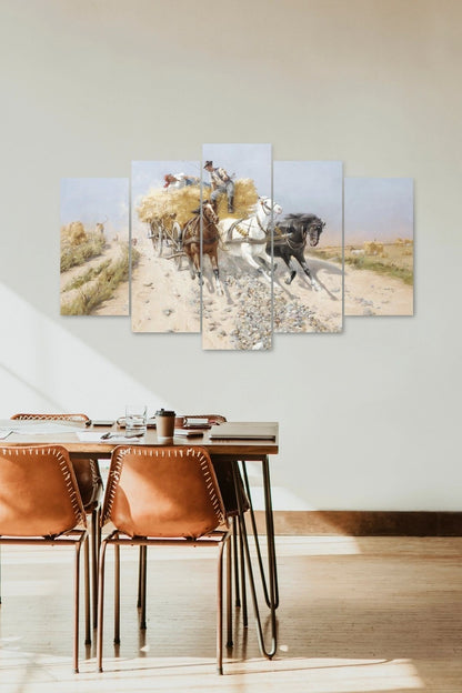 At Arabası 5 Parçalı Mdf Tablo 60 x 100